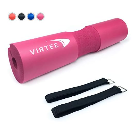 Virtee Barbell Pad for Squats, Lunges and Hip Thrusts - Weight Lifting Bar Cushion Pad Protector for Neck and Shoulder - Fit Standard and Olympic Bars