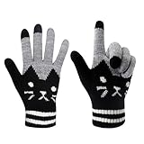 RARITY-US Women Men Winter Touch Screen Gloves Warm Knit Texting Mittens for Smartphone