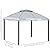 Grey 10' X 12' Outdoor Gazebo Canopy with Solid Steel Frame, Double Vented Roof and Zippered Mesh Sidewalls for Deck Living Area Patio Canopy, Grey, Frame Garden Recreation
