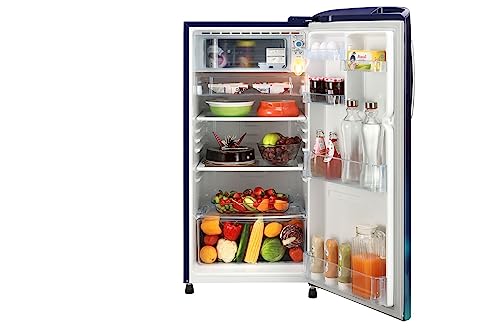 Image of LG 190L 3 Star Direct-Cool Single Door Refrigerator (GL-B201ABCD, Blue Charm, Fast Ice Making)