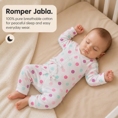 Image of The Mom Store Baby Romper Jabla Style Combo For Boys And Girls | Cotton | Soft Infant Bodysuit | Trendy Stylish Sleepwear For Newborn Baby | Printed | Unisex Comfortable Everyday Baby Wear