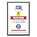 M&T Displays Snap Frame 24x36 Inch Poster Size, 1 Inch Black Color Aluminum Profile, Front Loading, Mitered Corner (5 Frames)