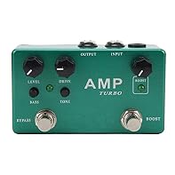 [MULTIFUNCTIONAL USAGE] Experience the versatility of the Overdrive Boost Effect Pedal, a 2 in 1 solution for your guitar sound. Whether you're seeking a smooth overdrive or a powerful boost, this pedal serves as an incredible front pedal to enhance ...
