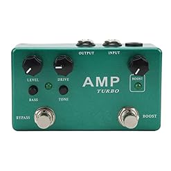 Pédale d’effet Overdrive Boost, pédale de guitare True Bypass pour guitares - Les Beatles, Paul McCartney, John Lennon, RIngo Starr, George Harrison