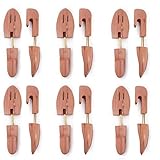 Kilocircle Men's Red Cedar Shoe Tree Single Tube-6 Packs, Small(Fits Shoe Size 7-8.5)