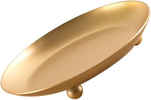 Artibetter Candelabro Bandeja de vela de espejo redondo Vintage Candelabro Base de vela de pilar de metal, decoración de mesa de boda, placa de vela