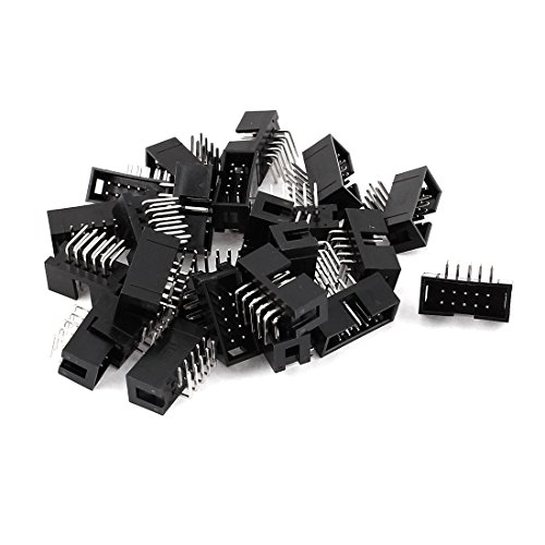 Conector IDC de ángulo recto con paso de 2.54 mm y diseño de caja protectora de 10 pines 2