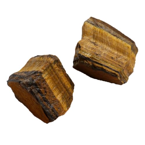Apengshi Tiger's Eye Raw Crystals 2PCS...