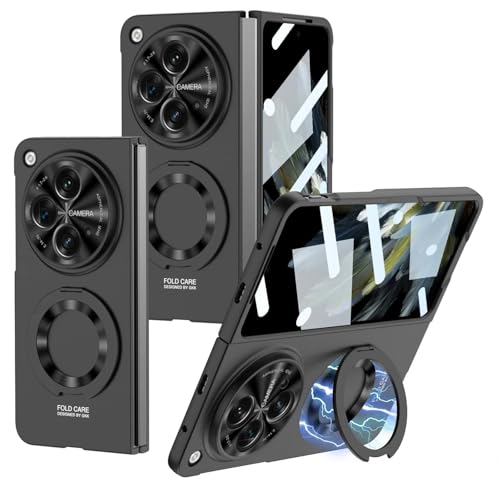 Image of MILLION CASES Thermoplastic Polyurethane Back Cover Case For OnePlus Open Shockproof Protective Fortishield Case For Men & Boys, Black