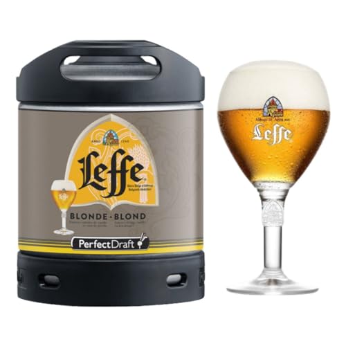 Generic PerfectDraft Leffe Beer Keg for Perfect Draft Machine, 6 Litre | With Official Leffe Branded Glass | Beerhawk | Pints At Home | Phillips Beer Machine
