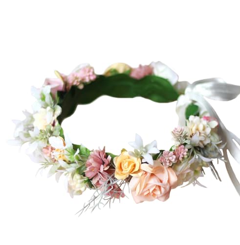 Vivivalue Fairy Flower Crown Woodland Headband Elf Floral Headpiece Women