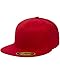 Premium Original Flexfit Flatbill Fitted 6210 Hat - Red