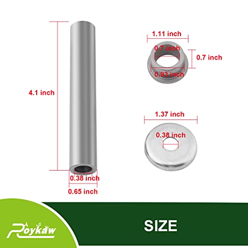 Roykaw Yamaha G22/G29 Kingpin And Bushing Kit Includes Steering Knuckle Outer Cover, Spindle Tube Spacer For Gas & Electric Golf Cart, Oem # 2Nl-23448-00-00,90381-17067-00 2Nl-23517-00-00 #TOP4