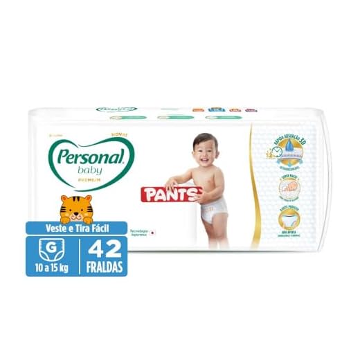 Personal Fralda Baby Premium Pants 42 Unidades Cor: Branco Tamanho: Grande