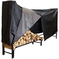 Firewood Rack Cover 8 Feet, Wood Rack Cover Waterproof & Heavy Duty, Outdoor Log Pile Holder Covers Storage for 8FT Standard Fire Wood Rack Stands