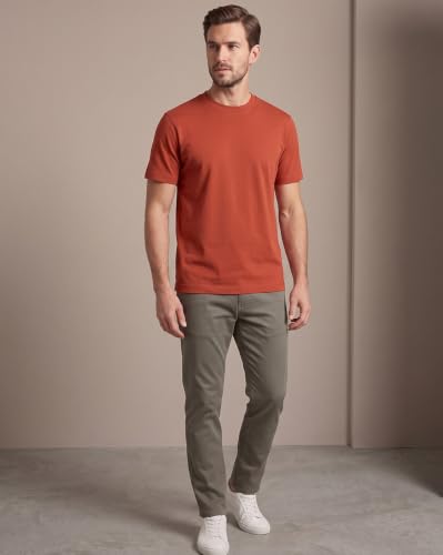 Image of NOBERO 100% Cotton T Shirts for Men Stylish | Regular Fit | Solid T Shirts for Men 180 GSM Combed Cotton | Round Neck Half Sleeve