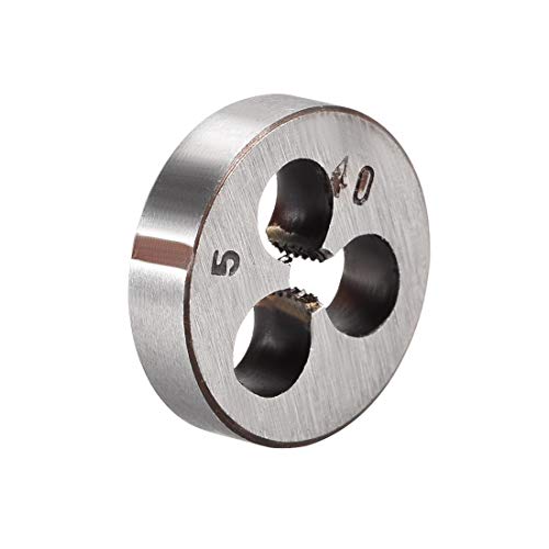 uxcell 5-40 UNC Round Die, Machine Thread Right Hand Threading Die, Alloy Tool Steel
