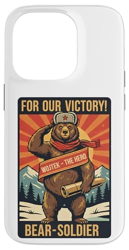 ���B���e�[�WWojtek Bear Soldier Proaganda �X�}�z�P�[�X iPhone 14 Pro �p