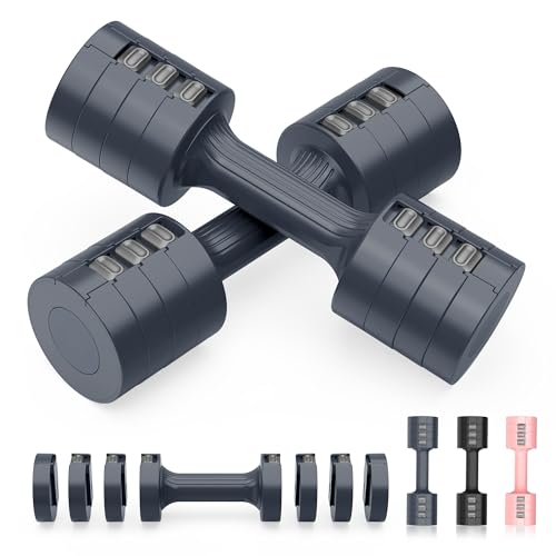 ダンベル 可変式 【重さ調節可能・鋳鉄アレイ】 1kg〜10kg 可変式ダンベル 10kg 2個セット ダンベル 5kg ダンベル...