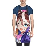 [RFSHOPWF] ウマ娘 ライスシャワー エプロン H型シンプルカフェエプロン おしゃれレディースメンズポケット付き シワになりにくい撥水汚れにくい家庭用ピナフォア 保育士キッチン業務用作業用えぷろん。70cm×84cm