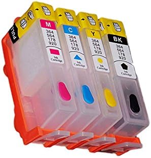 (RCH364-1) refillable Refill Ink Inkjet Cartridge for HP 364 Photosmart B110 B110a B110c B109q B109a B109n B210A B210 kcmy