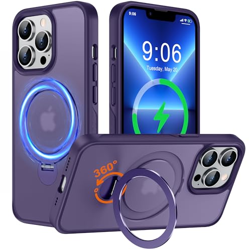 iPhone 13 Pro Max �p �P�[�X ���@�\���!�yMagSafe�Ή��E360°��]�B���X�^���h�z������ 18N�������� �c�����Ή� �p�x�����\ �ی^�X�^���h�t�� Halbach�}�O�l�b�g���� Qi�������C�����X�[�d �ČRMIL�K�i �ϏՌ� �_
