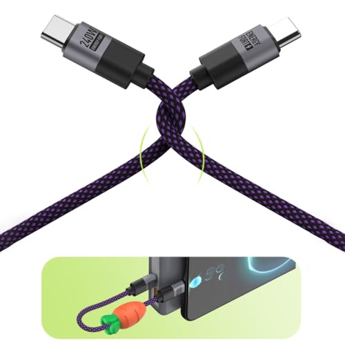 Cable tipo C a tipo C de carga rápida para viajes y escritorios despejados 2