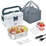 COZYEXPERT 80W Electric Lunch Box Food Heated 3 In 1 Faster Food Warmer Heater for Car/Truck/Home Po