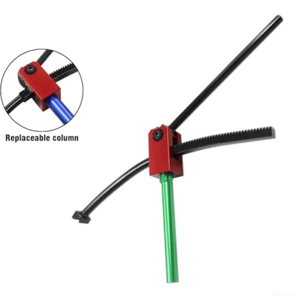 Dirt For Bike Reifenwechsel-Werkzeug-Set für 40,6–53,3 cm Räder, tragbarer Ständer mit 10–25 mm Achsenadaptern, robuster Stahl-Montagerahmen für Motocross für Enduro