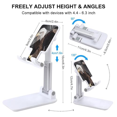 Support téléphone pliable réglable Aigle pour bureau compatible iPhone Android - 2