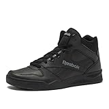 Reebok Royal BB4500 Hi2 High Top Sneakers for Men, Black or White Mens Basketball Shoes, Medium or Wide Width Size 7 to 14 Athletic Mens Shoes, Black/Alloy, 11 Extra Wide