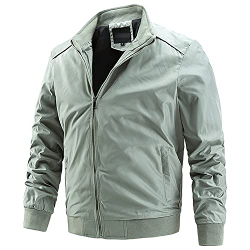 Blouson Bombardier Coupe-Vent pour Homme Veste Rembourrée Légère et Chaude à Manches Longues