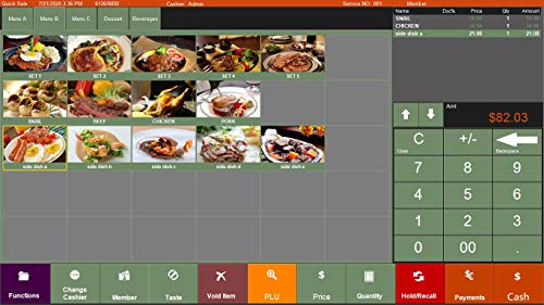 Zhongji Restaurants & Bar Smart Touch Pos System With Printer Pos Software Cash Registers Set01 #TOP3