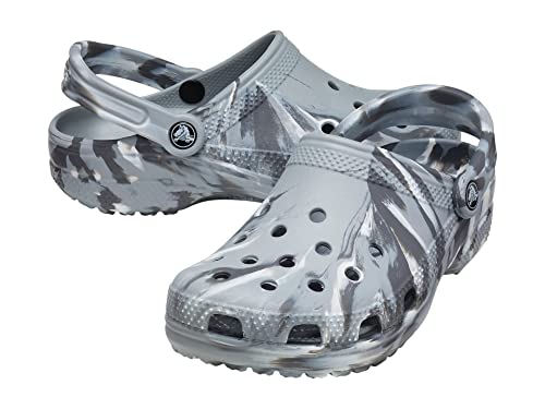 Image of Crocs Unisex Adult Classic Clog 206867-0ES Light Grey /Multi M5W7