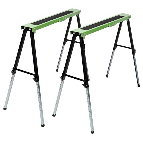 2 Pack Adjustable Heavy Duty Saw Horses