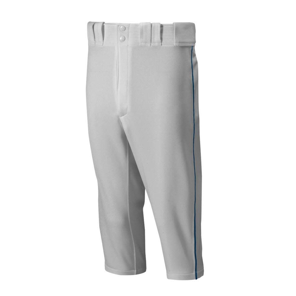 Mizuno mens Premier Short Piped Pant, Grey-navy, X-Small