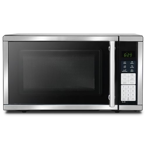 Countertop Microwave Ovens 0.7 Cu. Ft. 700 Watts Microwave Oven With LED Lighting,Turntable and Child Lock,Compact Microwave Perfect for Apartments and Dorms,Easy Clean Interior, Black