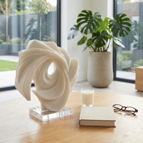 Escultura abstracta de remolino para decoración de hogar miniatura 1