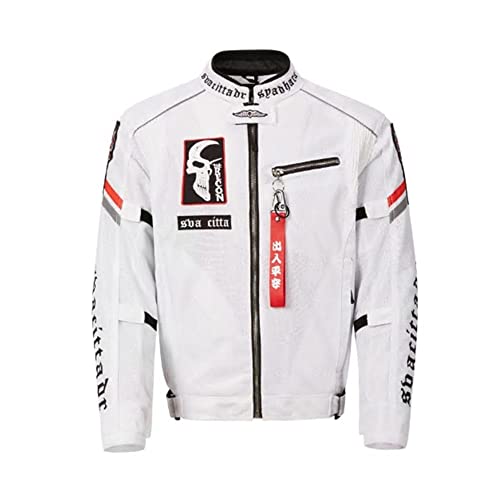 3XL スポーツ系 レザージャケット 白 3XL スポーツ系レザージャケット白