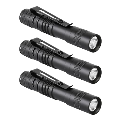 3.5 Mini Flashlight Aaa Small Pen Light With Clip 500 Lumen Pocket Pen Flashl...