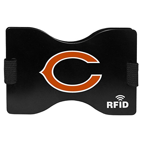 NFL Chicago Bears Unisex Siskiyou SportsRFID Wallet, Black, One Size