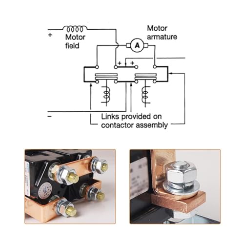 Contacteur CC SW202 48V 400A haute performance pour électrovanne - 6