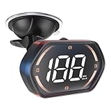 Universal GPS Speedometer HUD for Cars - 2025 New Head Up Display with MPH/KMH, Overspeed Alarm, Fatigue Alert, Large LED Font, Plug & Play USB, Auto Brightness - Fits All Vehicles (Yellow)