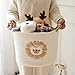 Aufbewahrungskorb Kinder Korb Geflochten Wäschekorb Kinderzimmer Wickeltisch Organizer Korb Mit Löwe Spielzeug Aufbewahrung Körbe Wickelkommode Spielkorb Aufbewahrung Kinderzimmer Deko