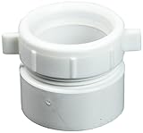 EZ-FLO 1-1/2 Inch Schedule 40 PVC Trap Adapter with Nut and Washer for Tubular Drain Applications, 35388