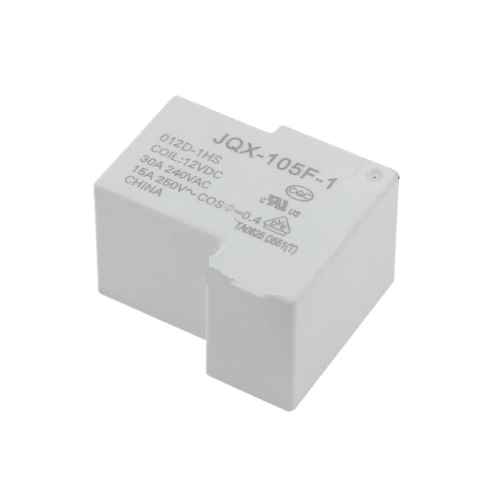 Relais HF/JQX 105F 1 pièce composant électronique 30A 240Vac 12V 4 pins