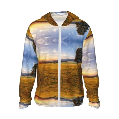 Sweat protection solaire anti-UV KIROJA à motif grains de café pour randonnée d'automne