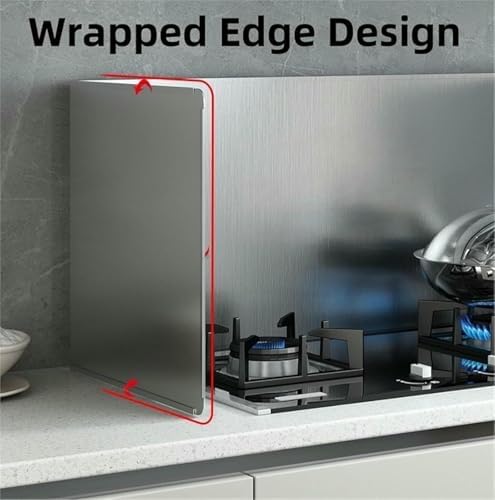 Grease Splatter Guards - Oil Splash Screens for Stove, Foldable Stainless Steel Cooking Heat Insulation Boards,40 * 40cm*2,40 * 40cm*2