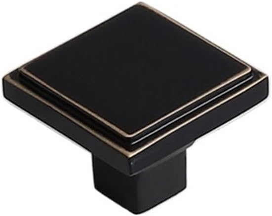 Single Hole Metal Simple Black Brass Cabinet Wardrobe Door Drawer Home Decoration Hardware Handle Accessories Furniture(1014 Single Hole Black Brass)