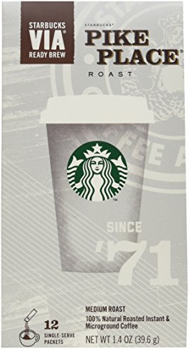 Image of Starbucks VIA Instant Pike Place - 60 Single Packets (5 Packs)